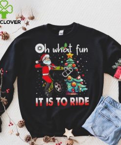 Oh What Fun It Is To Ride Christmas ATV Bike 4 Wheelers Quad Racing Christmas Tree Shirt