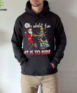 Oh What Fun It Is To Ride Christmas ATV Bike 4 Wheelers Quad Racing Christmas Tree Shirt