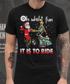 Oh What Fun It Is To Ride Christmas ATV Bike 4 Wheelers Quad Racing Christmas Tree Shirt