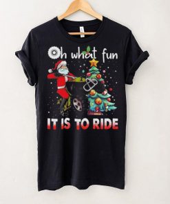 Oh What Fun It Is To Ride Christmas ATV Bike 4 Wheelers Quad Racing Christmas Tree Shirt