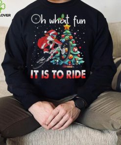 Oh What Fun It Is To Ride Christmas BMX Bike Christmas Tree Shirt