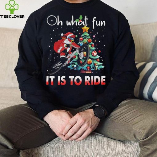 Oh What Fun It Is To Ride Christmas BMX Bike Christmas Tree Shirt