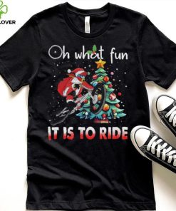 Oh What Fun It Is To Ride Christmas BMX Bike Christmas Tree Shirt