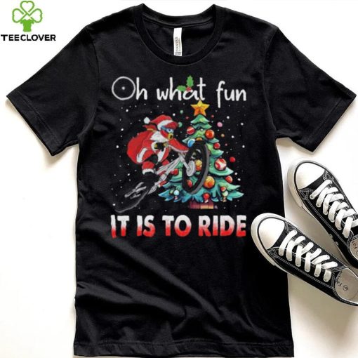 Oh What Fun It Is To Ride Christmas BMX Bike Christmas Tree Shirt