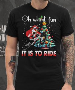 Oh What Fun It Is To Ride Christmas BMX Bike Christmas Tree Shirt