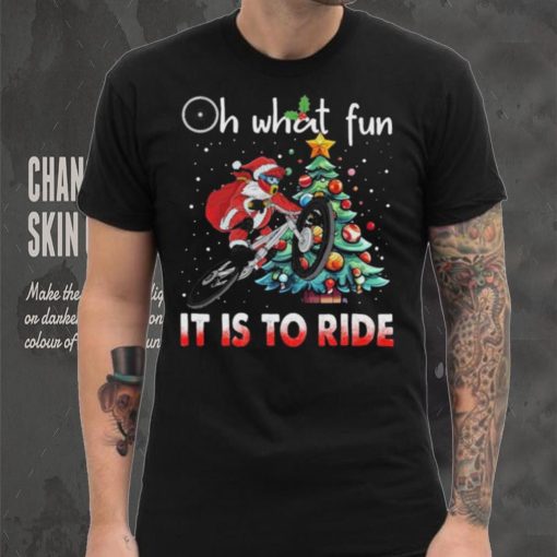 Oh What Fun It Is To Ride Christmas BMX Bike Christmas Tree Shirt