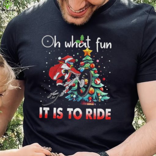 Oh What Fun It Is To Ride Christmas BMX Bike Christmas Tree Shirt