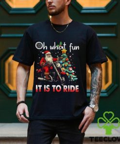 Oh What Fun It Is To Ride Christmas Biker Classic T Shirt