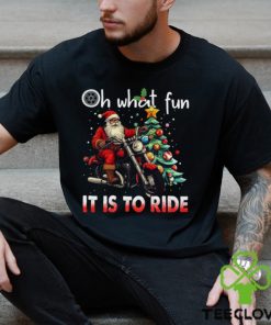 Oh What Fun It Is To Ride Christmas Biker Classic T Shirt 2 Oh What Fun It Is To Ride Christmas Biker Classic T Shirt