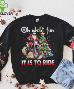 Oh What Fun It Is To Ride Christmas Dirt Bike Motocross Christmas Tree Shirt