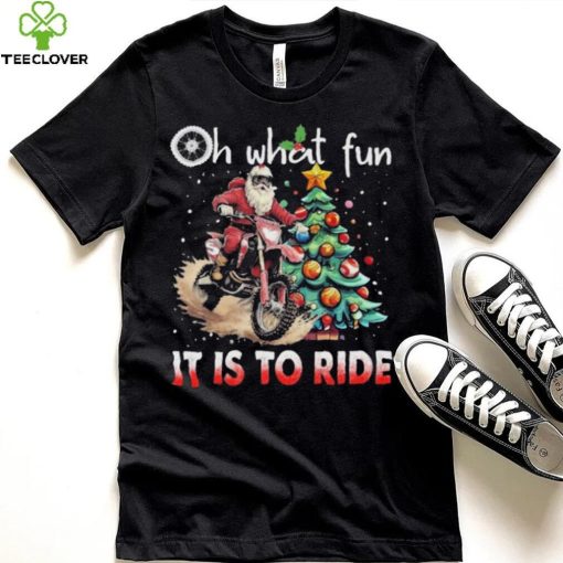 Oh What Fun It Is To Ride Christmas Dirt Bike Motocross Christmas Tree Shirt