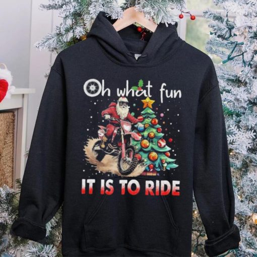 Oh What Fun It Is To Ride Christmas Dirt Bike Motocross Christmas Tree Shirt