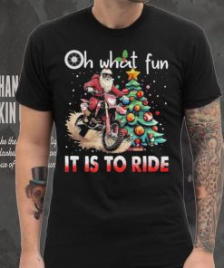 Oh What Fun It Is To Ride Christmas Dirt Bike Motocross Christmas Tree Shirt