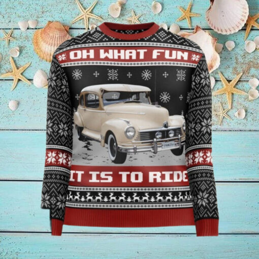 Oh What Fun It Is To Ride For Men Personalized Photo Ugly Sweater