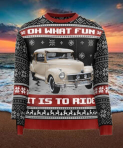 Oh What Fun It Is To Ride For Men Personalized Photo Ugly Sweater