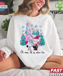 Oh come, let us adore him christmas shirt