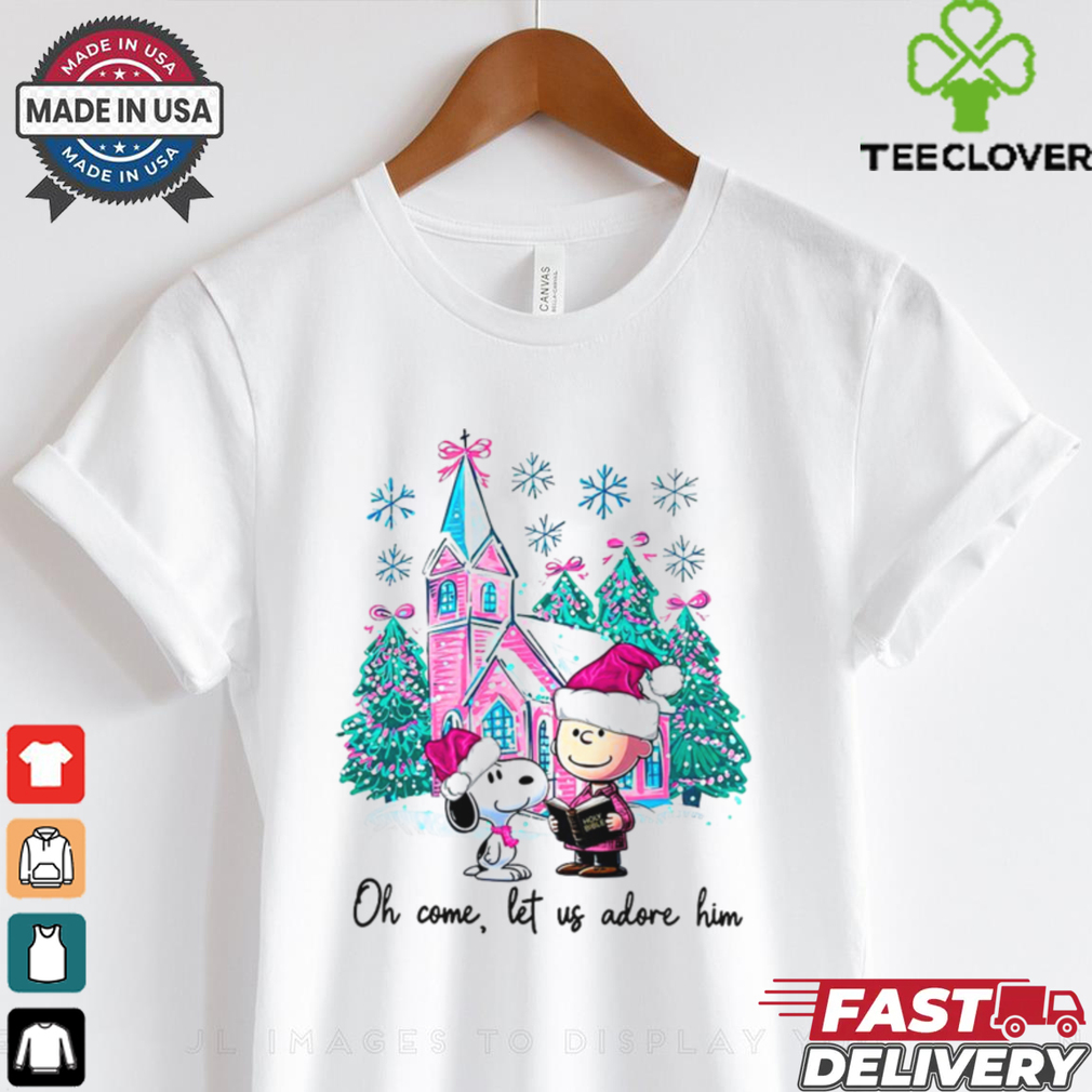 Oh come, let us adore him christmas shirt Oh come, let us adore him christmas shirt