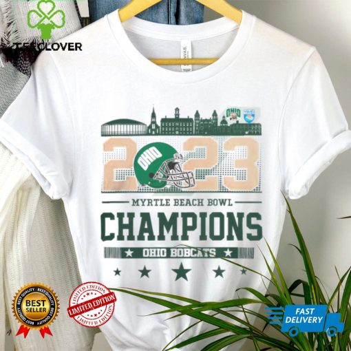 Ohio Bobcats 2023 Myrtle Beach Bowl Champions Helmet hoodie, sweater, longsleeve, shirt v-neck, t-shirt