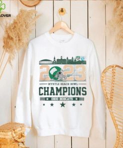 Ohio Bobcats 2023 Myrtle Beach Bowl Champions Helmet hoodie, sweater, longsleeve, shirt v-neck, t-shirt