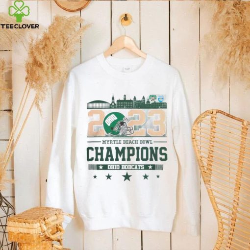 Ohio Bobcats 2023 Myrtle Beach Bowl Champions Helmet hoodie, sweater, longsleeve, shirt v-neck, t-shirt