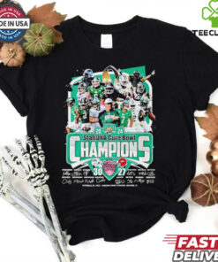 Ohio Bobcats 2024 StaffDNA Cure Bowl Champions signatures shirt