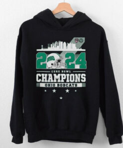 Ohio Bobcats Celebrating Staff DNA Cure Bowl 2024 Champions T Shirt
