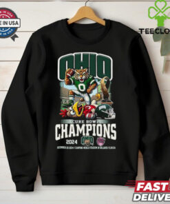 Ohio Bobcats Cure Bowl Champions Of 2024 Proud Mascot 2D Shirt