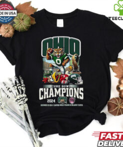 Ohio Bobcats Cure Bowl Champions Of 2024 Proud Mascot 2D Shirt