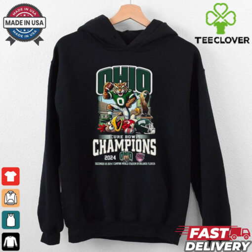 Ohio Bobcats Cure Bowl Champions Of 2024 Proud Mascot 2D Shirt