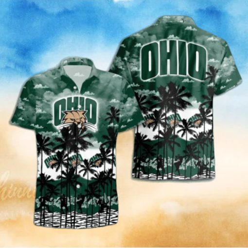 Ohio Bobcats Palms Tree Hawaiian Shirt