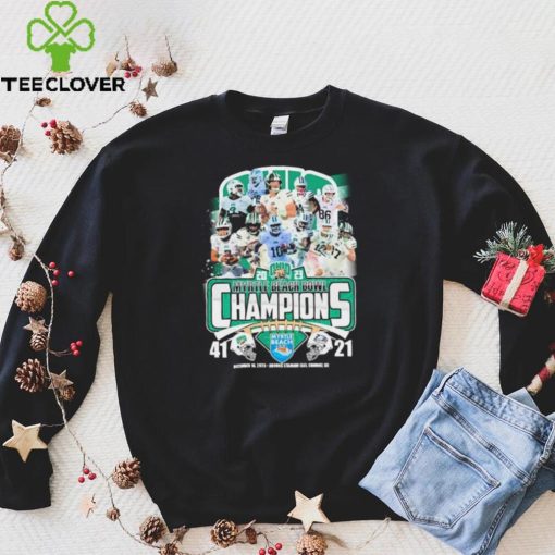 Ohio Bobcats Team 2023 Myrtle Beach Bowl Champions Final Score Shirt