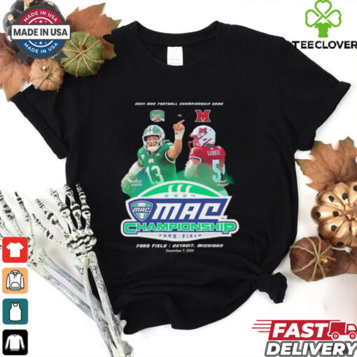 Ohio Bobcats vs Miami RedHawks 2024 MAC Football Championship Game Ford Field Hoodie T Shirt