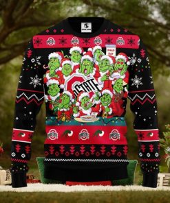 Ohio State Buckeyes 12 Grinch Xmas Day Christmas Ugly Sweater