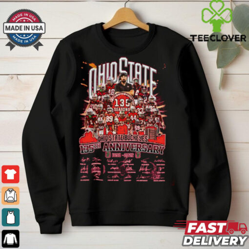 Ohio State Buckeyes 135th Anniversary 1890 2025 Football History  Fan Favorite T Shirt