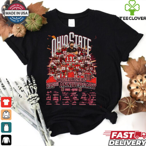 Ohio State Buckeyes 135th Anniversary 1890 2025 Football History  Fan Favorite T Shirt