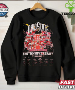 Ohio State Buckeyes 135th Anniversary 1890 2025 Signatures Shirt