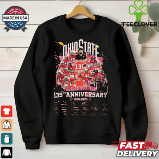 Ohio State Buckeyes 135th Anniversary 1890 2025 Signatures Shirt