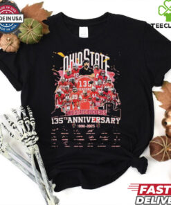 Ohio State Buckeyes 135th Anniversary 1890 2025 Signatures Shirt