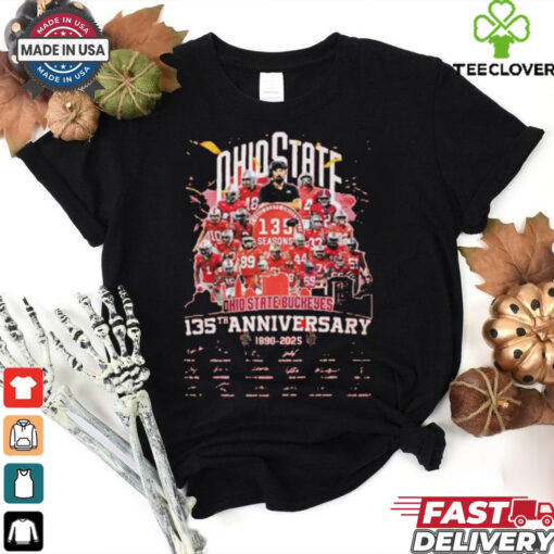 Ohio State Buckeyes 135th Anniversary 1890 2025 Signatures Shirt