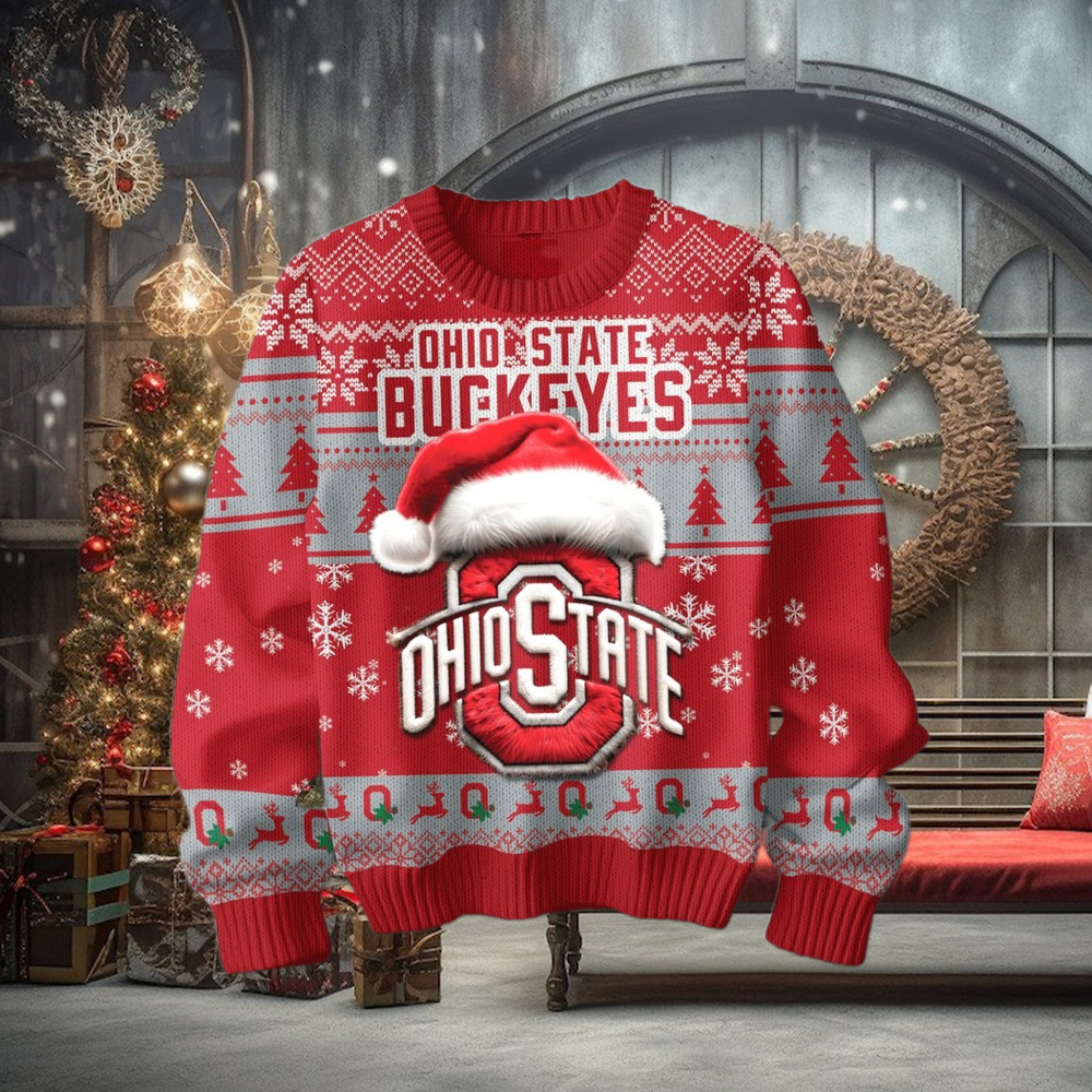 Ohio State Buckeyes 2024 Ugly Christmas Sweater Ohio State Buckeyes 2024 Ugly Christmas Sweater