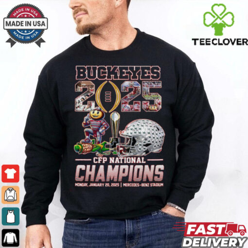 Ohio State Buckeyes 2025 CFP National Champions T Shirt
