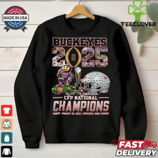 Ohio State Buckeyes 2025 CFP National Champions T Shirt
