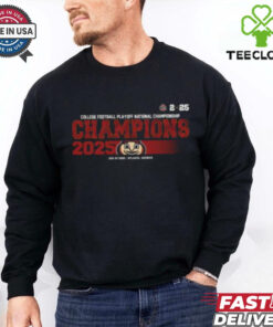 Ohio State Buckeyes 2025 College Football Playoff National Championship Champions Mascot Text Logo Vintage T Shirt