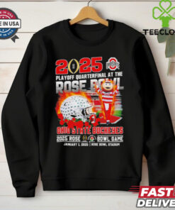 Ohio State Buckeyes 2025 Playoff Quarterfinal At The Rose Bowl shirt