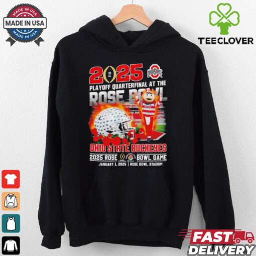 Ohio State Buckeyes 2025 Playoff Quarterfinal At The Rose Bowl shirt
