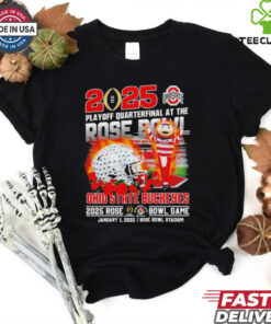 Ohio State Buckeyes 2025 Playoff Quarterfinal At The Rose Bowl shirt