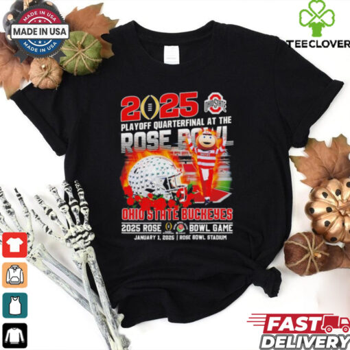 Ohio State Buckeyes 2025 Playoff Quarterfinal At The Rose Bowl shirt