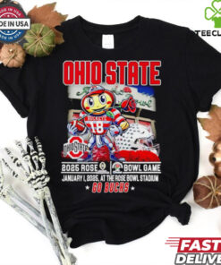 Ohio State Buckeyes 2025 Rose Bowl Game Go Bucks mascot shirt