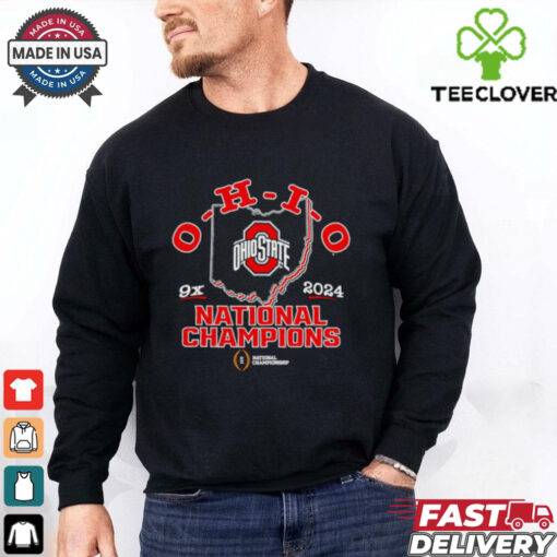 Ohio State Buckeyes 9x College Football Playoff 2024 National Champions shirt