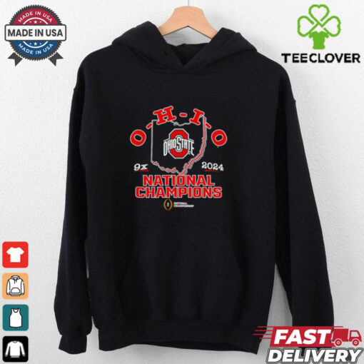 Ohio State Buckeyes 9x College Football Playoff 2024 National Champions shirt